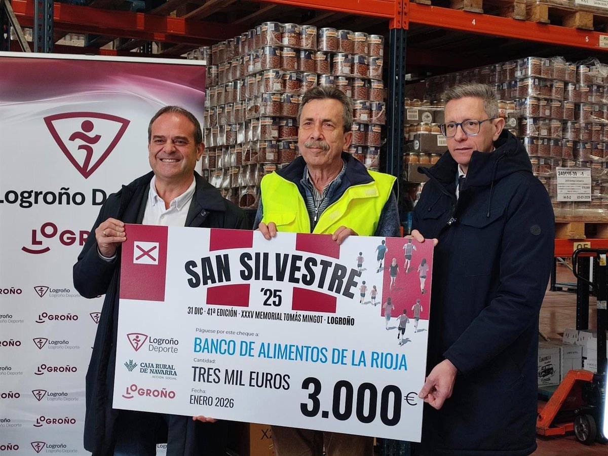 El Ayuntamiento de Logroño dona 3.000 euros al Banco de Alimentos de La Silvestre y 400 al IES Cossio de Haro
